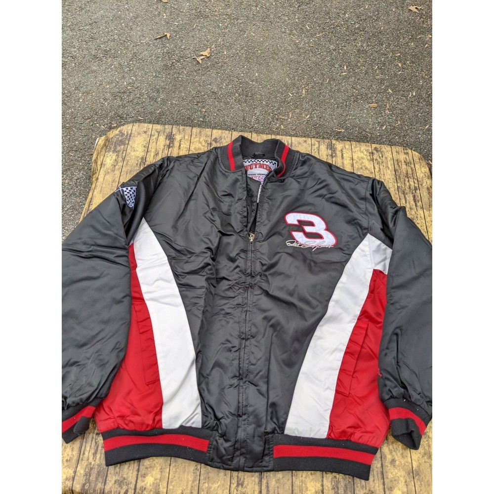 Vintage Dale Earnhardt Intimindator Nascar Racing Nutmeg Winter Jacket Coat XL